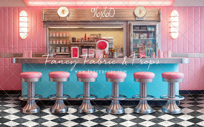 Rockin Retro Pastel Diner - With Sweep Option