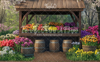 Rustic Spring Flower Stand - With Sweep Option