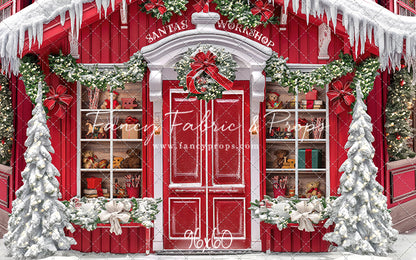 Santa's North Pole Village Workshop - With Sweep Option