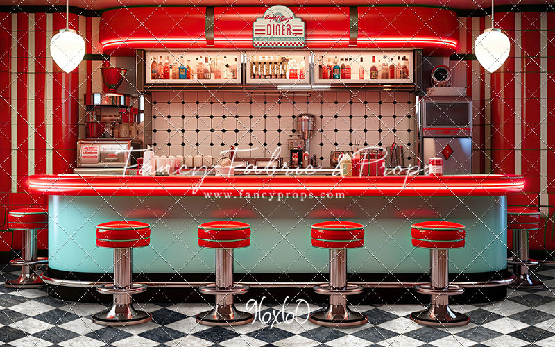 Soda Pop & Sock Hop Diner - With Sweep Option