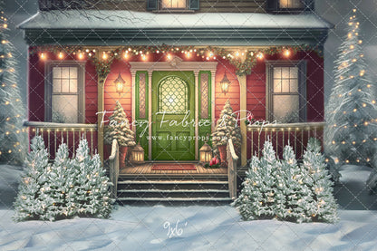 Merry Porch Greetings - Extra Lights - with Sweep Option