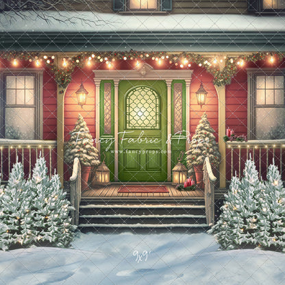 Merry Porch Greetings - Extra Lights - with Sweep Option