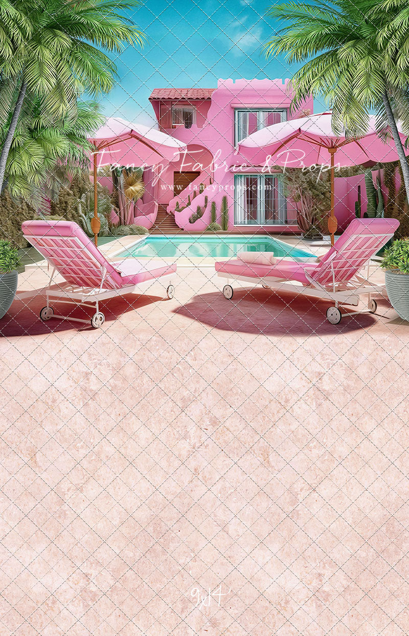 Barbie's Poolside Vacation - Pavement Floor - With Sweep Option
