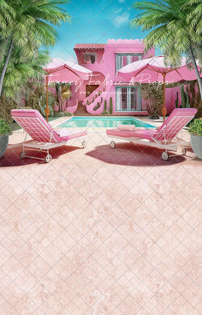 Barbie's Poolside Vacation - Pavement Floor - With Sweep Option