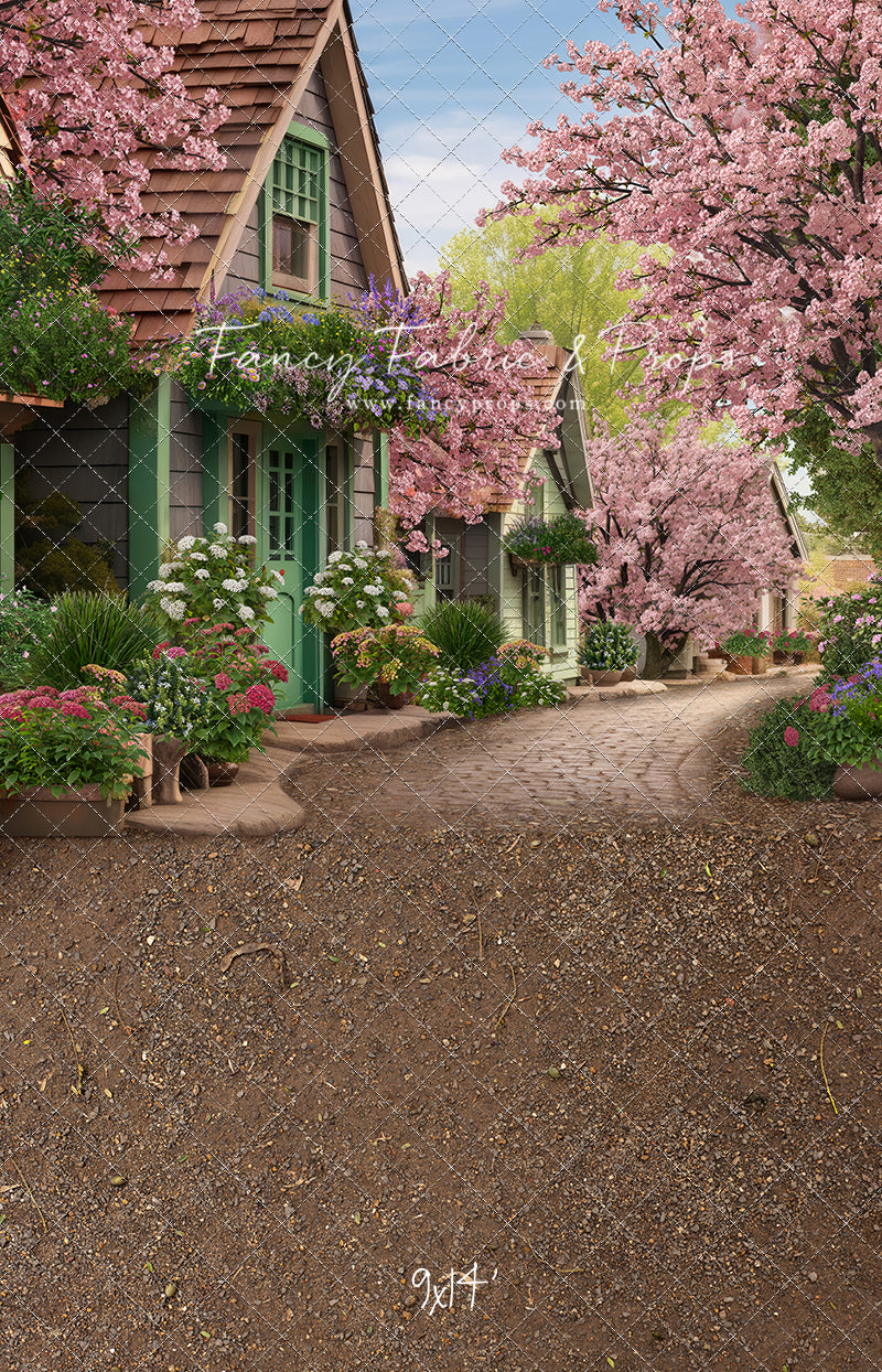 Blossoming Spring Country Road - With Sweep Option