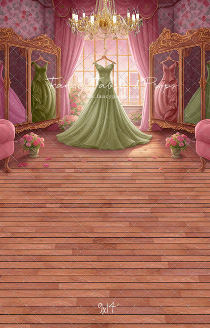Dress Like A Princess - Green Dress - With Sweep Option