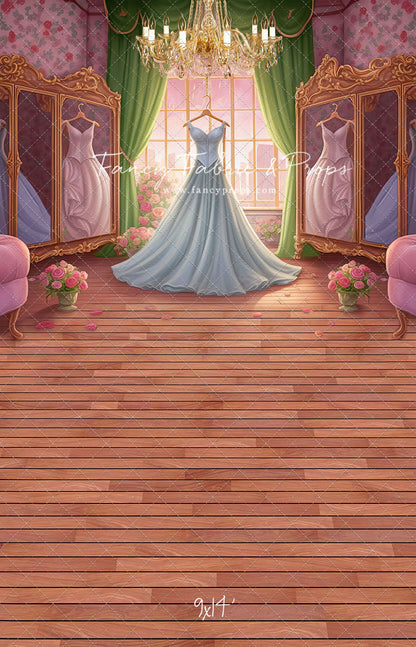 Dress Like A Princess - Ice Blue Dress - With Sweep Option