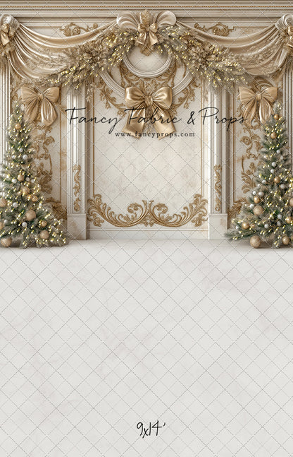 Fancy Gold Bow Wall - with Sweep Option