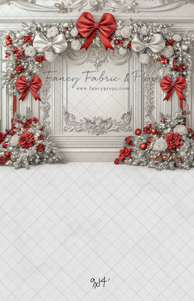 Fancy Red & White Wall - with Sweep Option