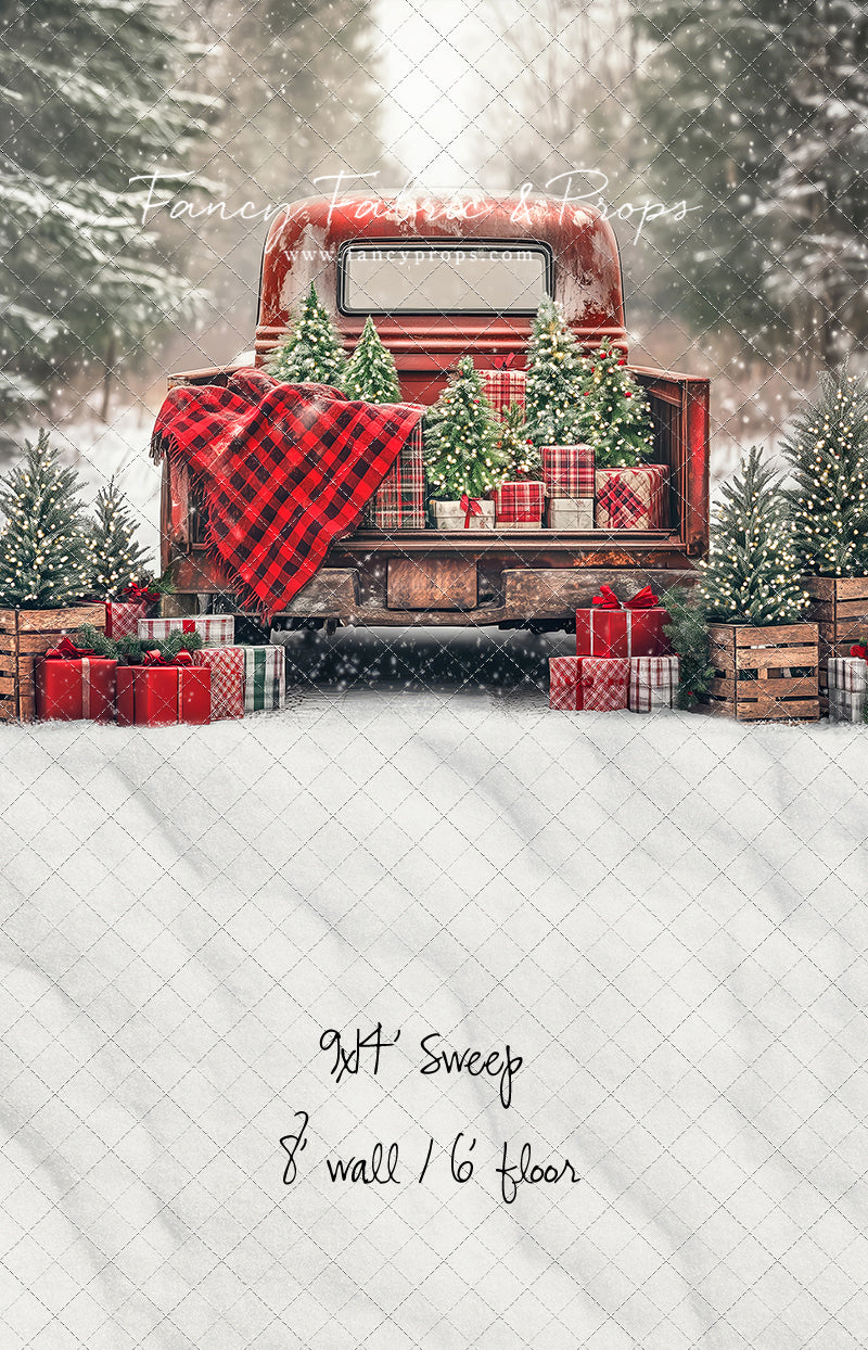 Festive Pickup Truck - with Sweep Option
