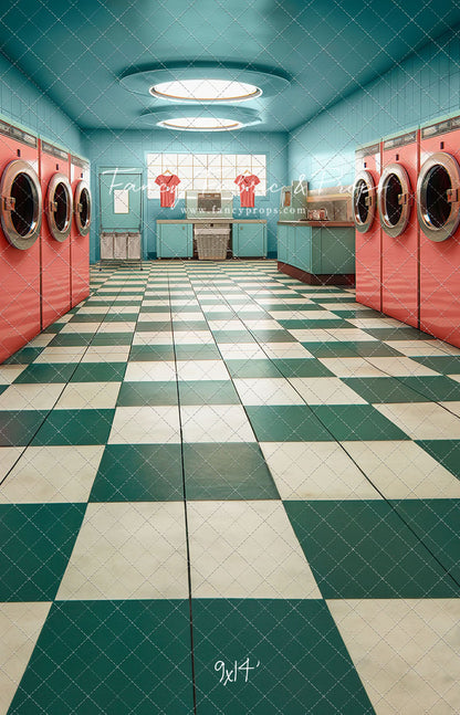 Laundry Day - Blue With Double Washers- With Sweep Option