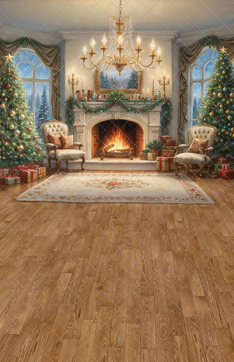 Majestic Christmas Parlor - With Sweep Option