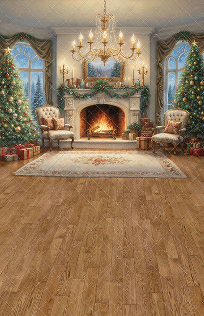 Majestic Christmas Parlor - With Sweep Option