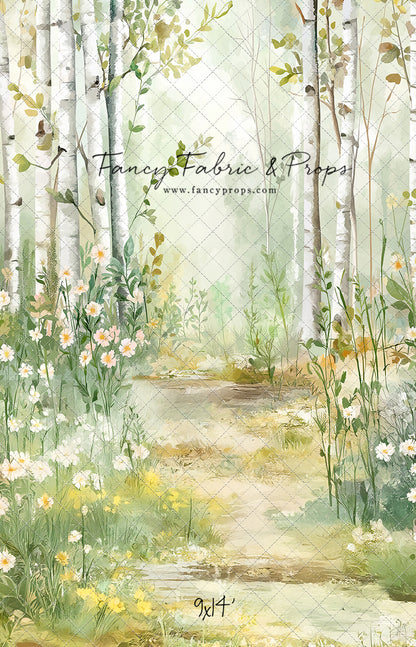 Painted Birch Forest - With Sweep Option