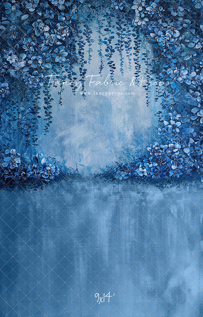 Painted Indigo Florals - Sweep Only