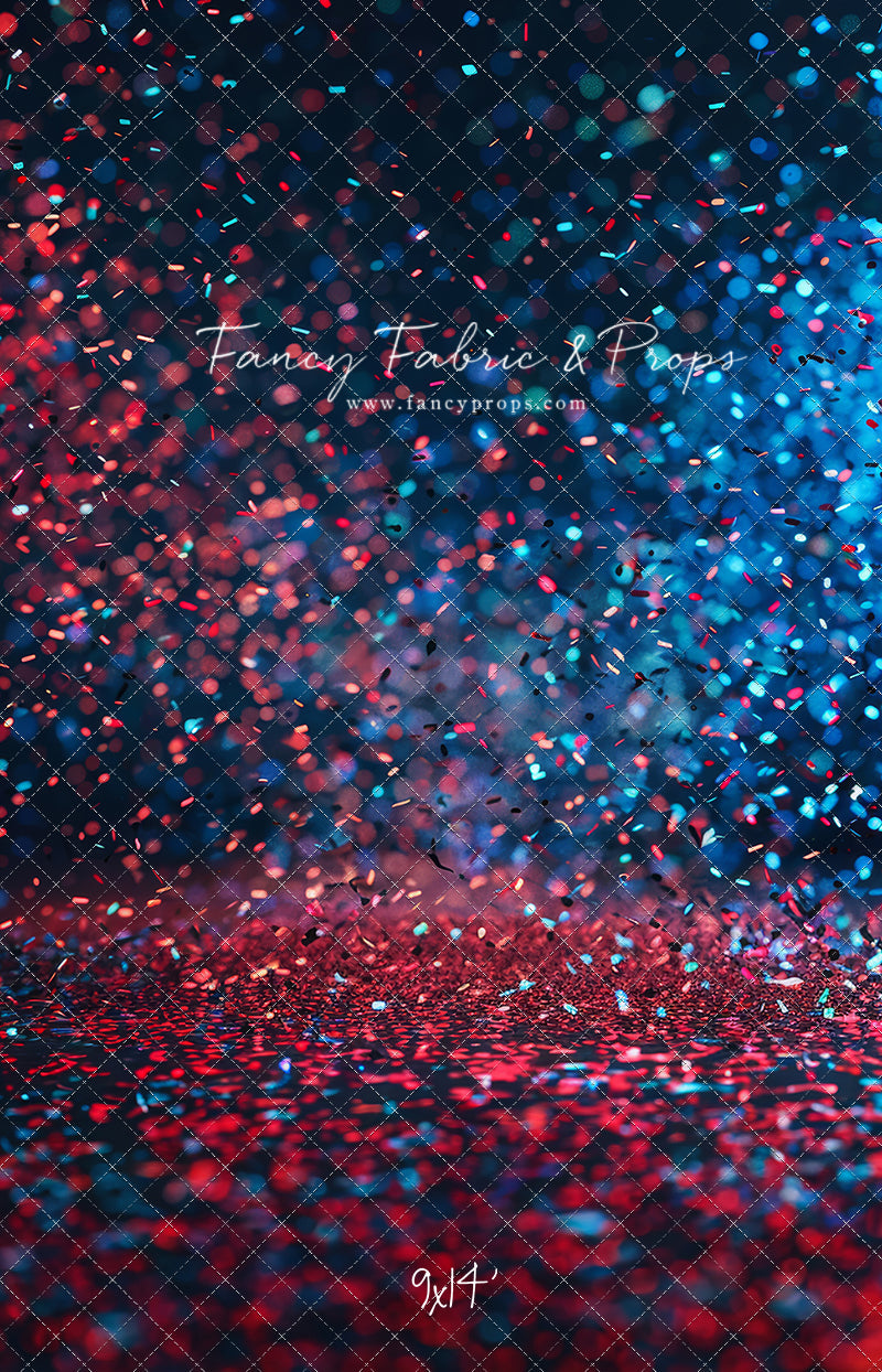 Red & Blue Stage Confetti - Sweep Sizes Only