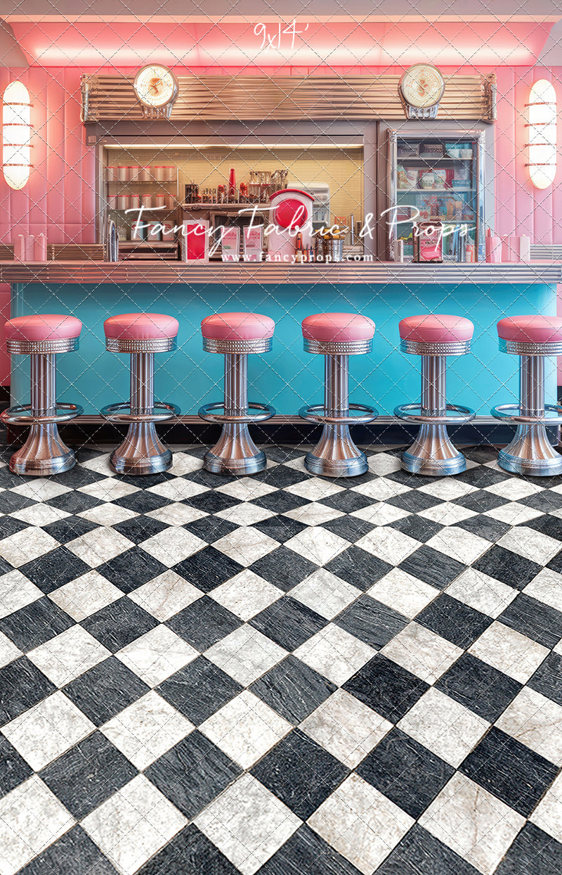 Rockin Retro Pastel Diner - With Sweep Option