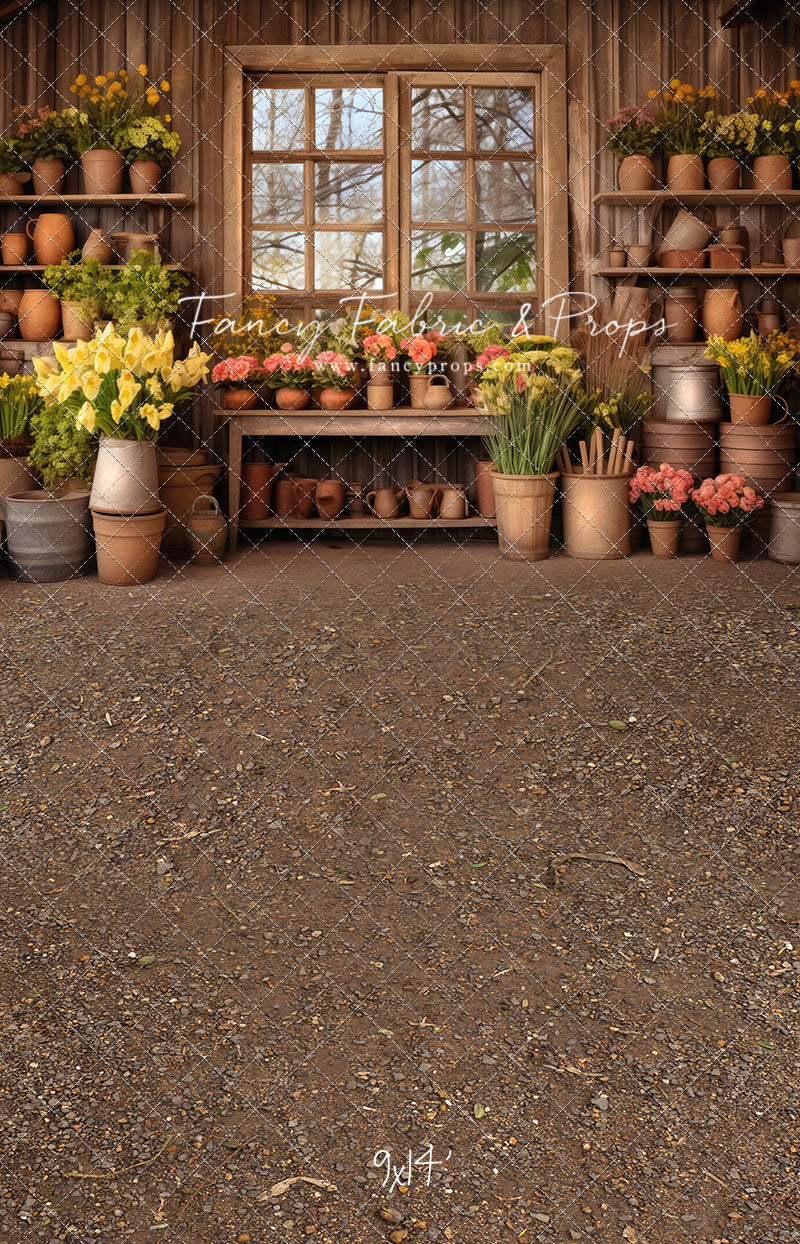 Rustic Greenhouse Garden View - With Sweep Option