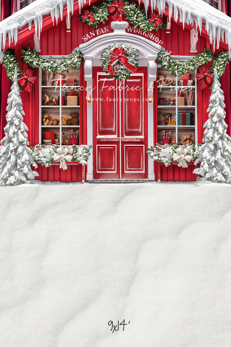 Santa's North Pole Village Workshop - With Sweep Option