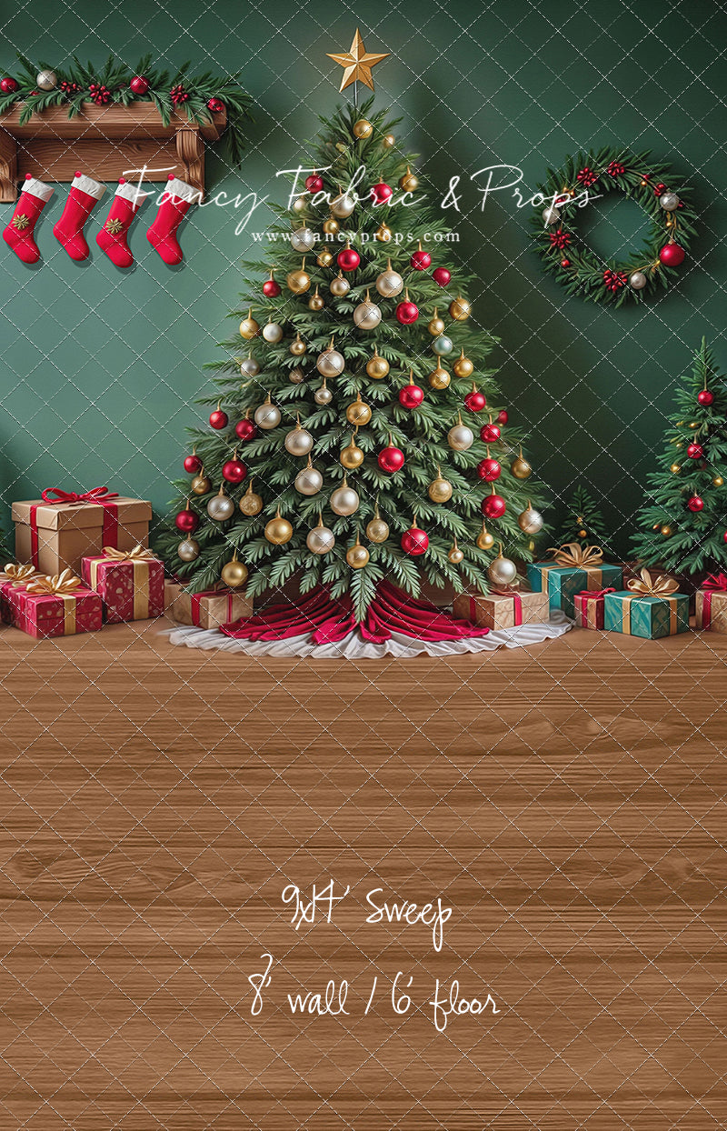 Stockings & Spruce - with Sweep Option