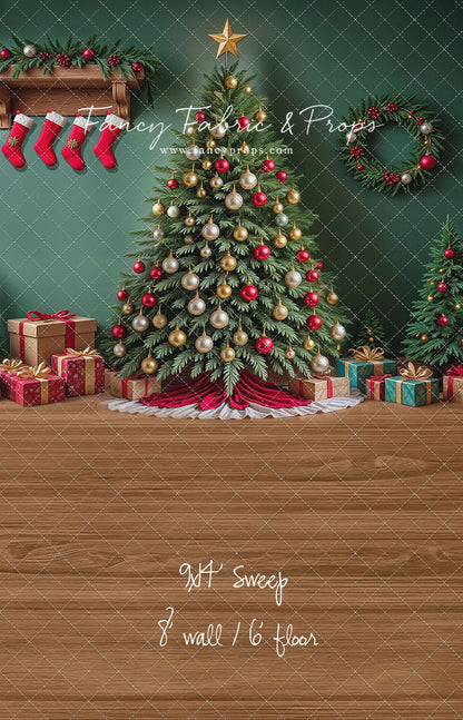 Stockings & Spruce - with Sweep Option