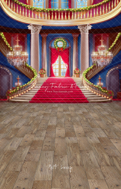 Belle's Royal Staircase -Wood Floor with Lights - With Sweep Option