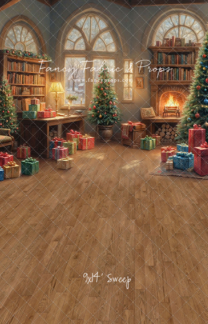 Festive Fireside Study - with Sweep Option