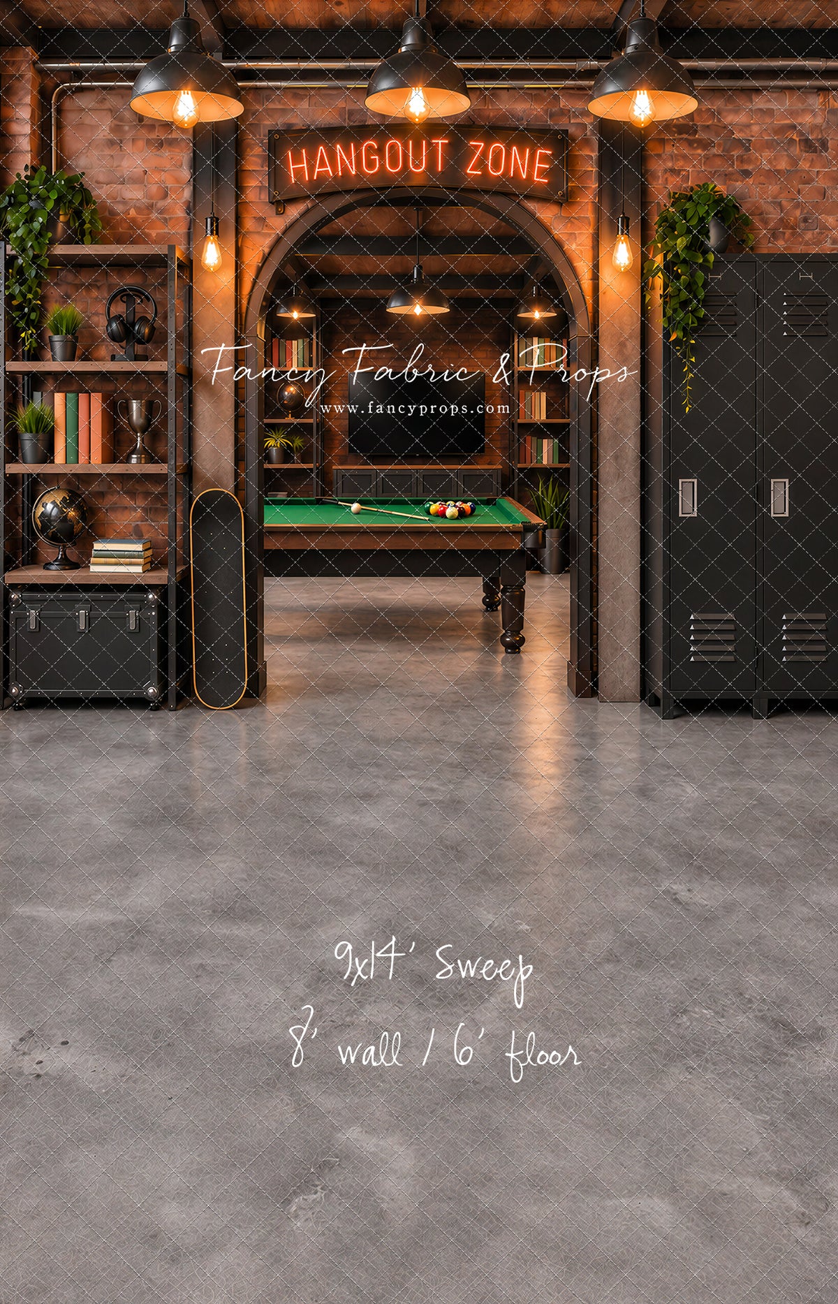 Industrial Loft Hangout Zone - With Sweep Option