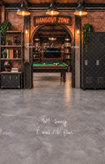 Industrial Loft Hangout Zone - With Sweep Option