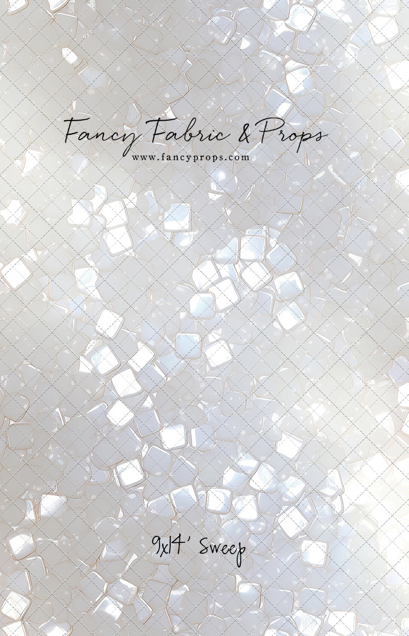 Iridescent White Sparkle