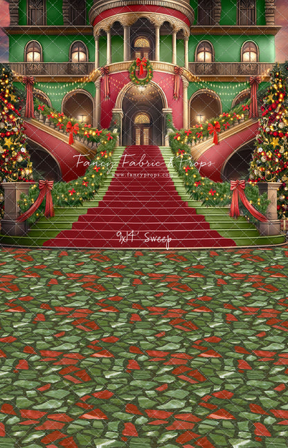 Merry Mansion- Multi Color Rug - with Sweep Option