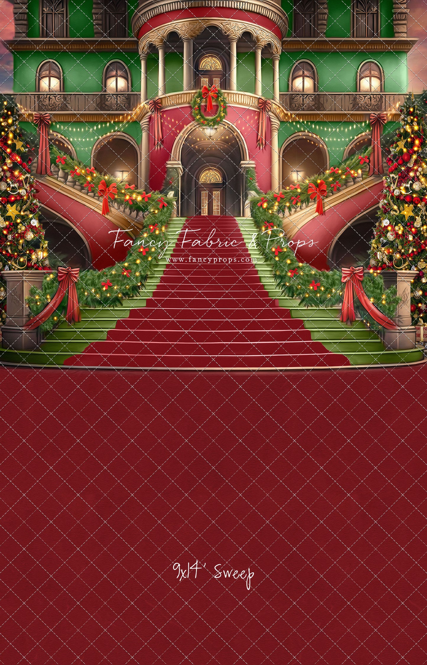 Merry Mansion- Red Rug - with Sweep Option