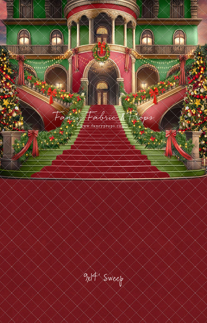 Merry Mansion- Red Rug - with Sweep Option