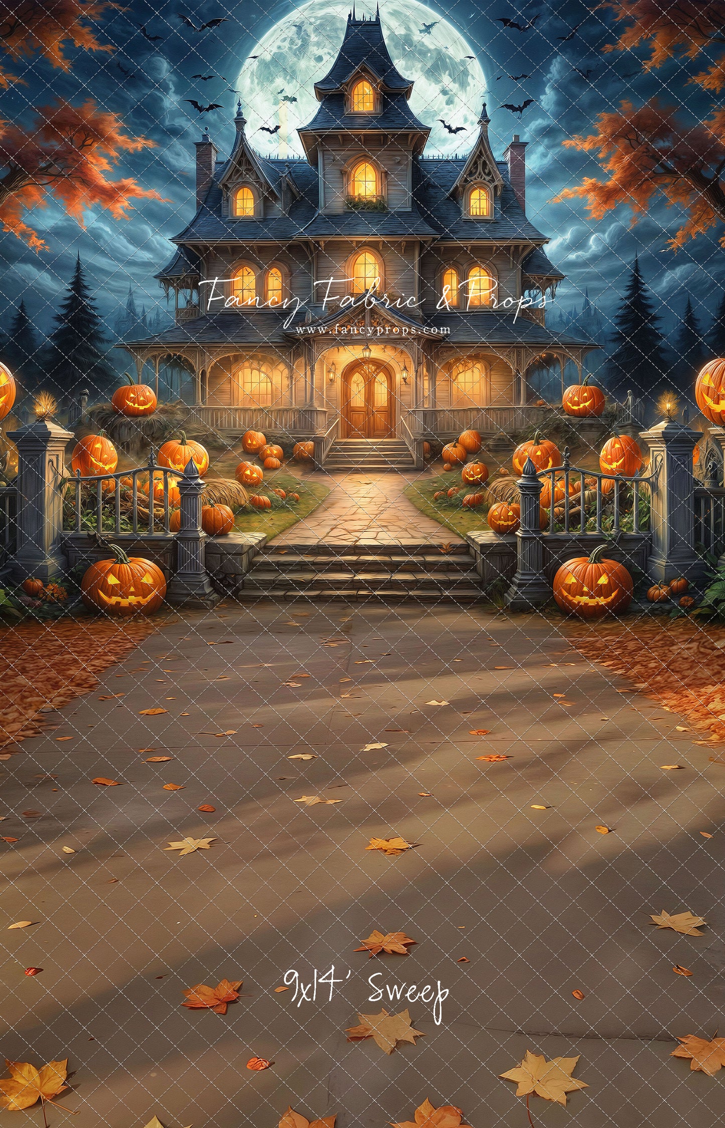 Moonlit Jack-O-Lantern Estate - With Sweep Option