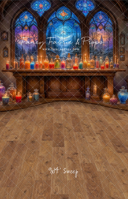 Mystic Potion Emporium - Wood Floor - With Sweep Option