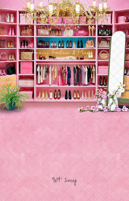 Nikki's Closet - Pink Carpet Option - With Sweep Option