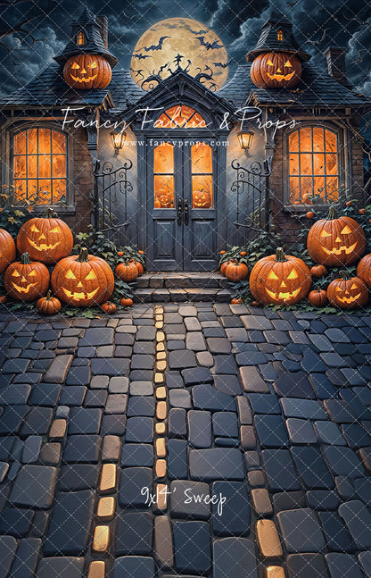 Pumpkin Path to Haunted Manor - With Sweep Option