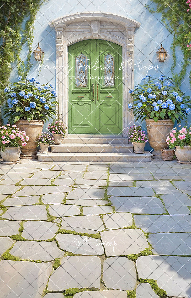 Summertime Patio - Green Door - With Sweep Option