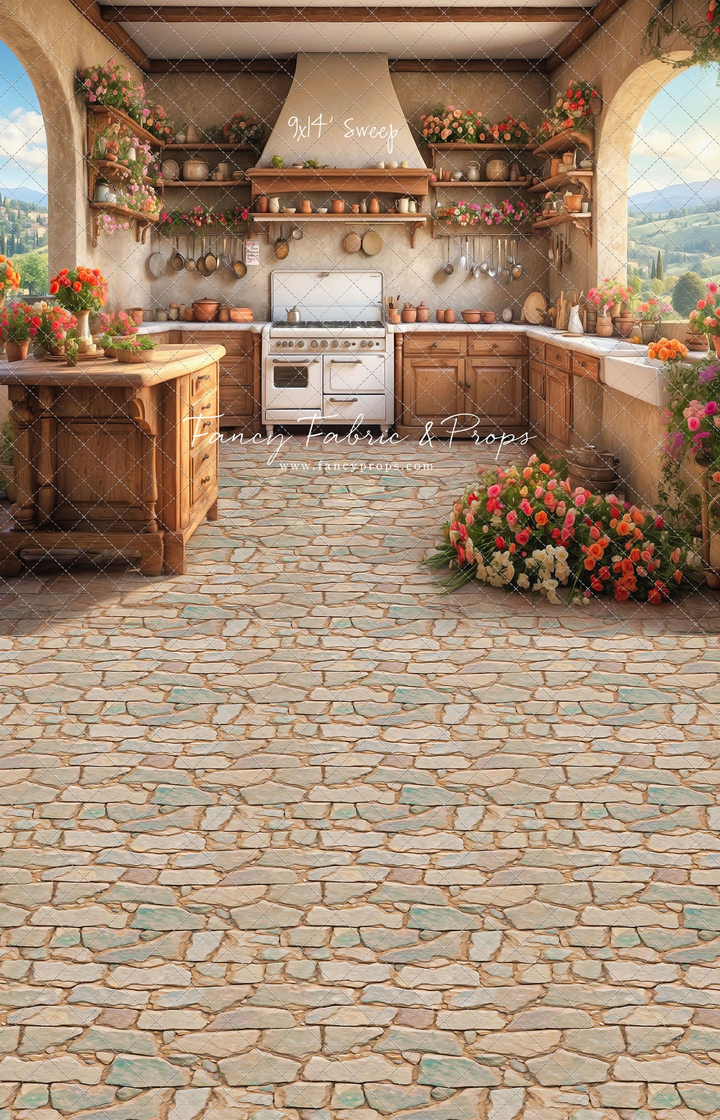 Tuscan Kitchen- With Sweep Option