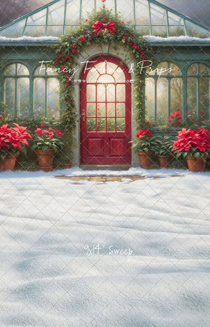 Whimsical Winter Greenhouse - With Sweep Option
