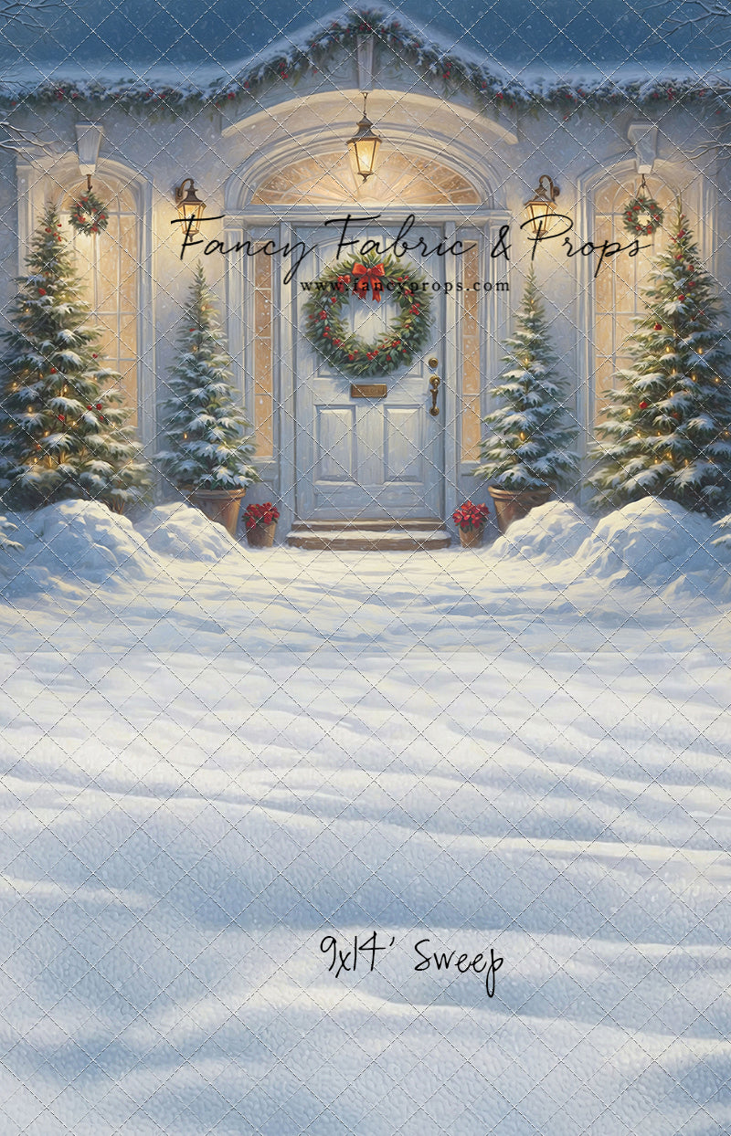 White Christmas Welcome - With Sweep Option