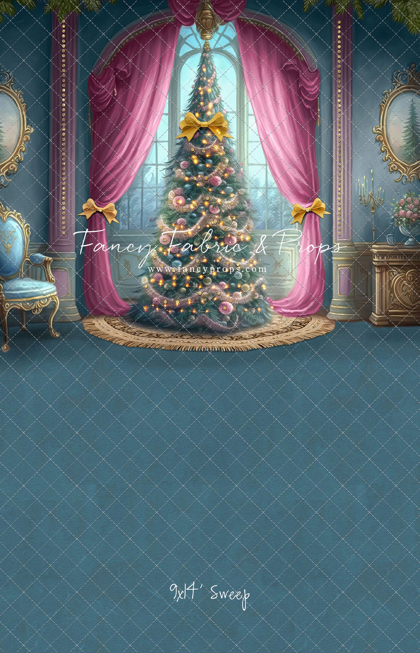 Christmas Wishes - All Blue - with Sweep Option