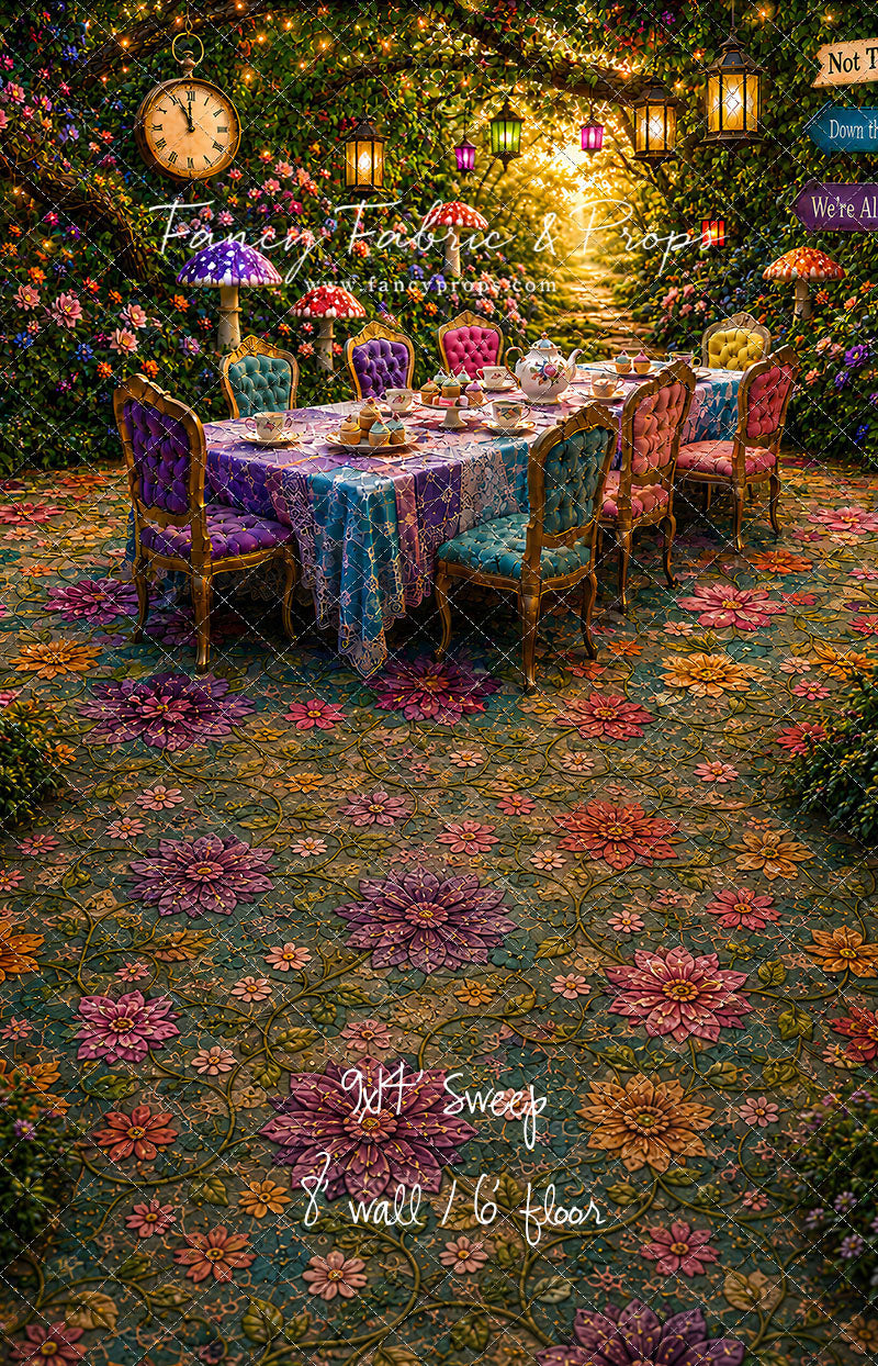 Blooming Garden Tea Party - With Sweep Option