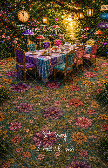 Blooming Garden Tea Party - With Sweep Option