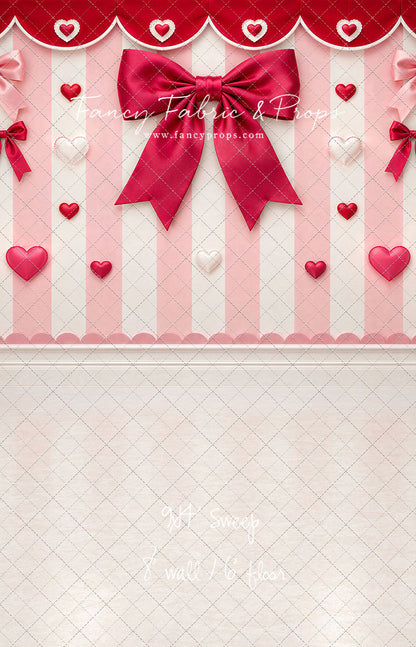 Bow Tied Valentine Wall - With Sweep Option