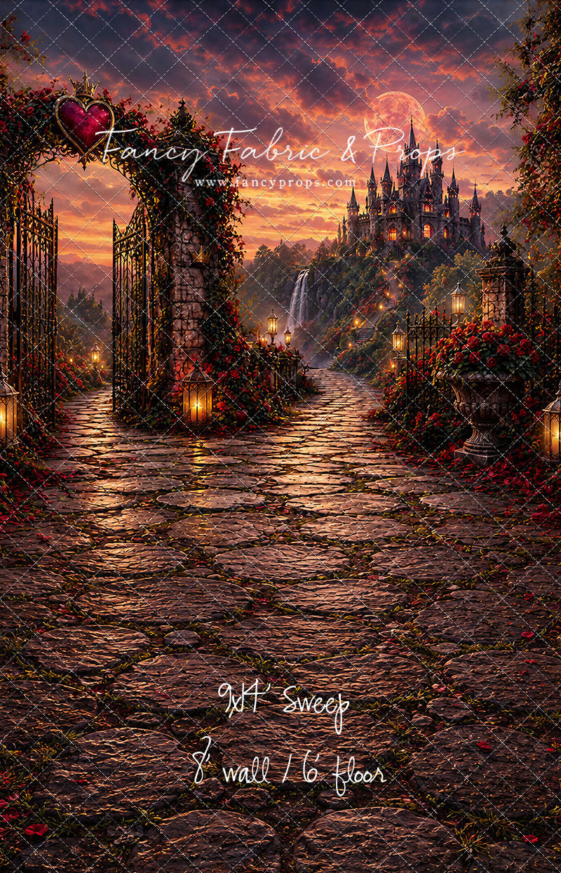 Crimson Moonlit Castle - With Sweep Option
