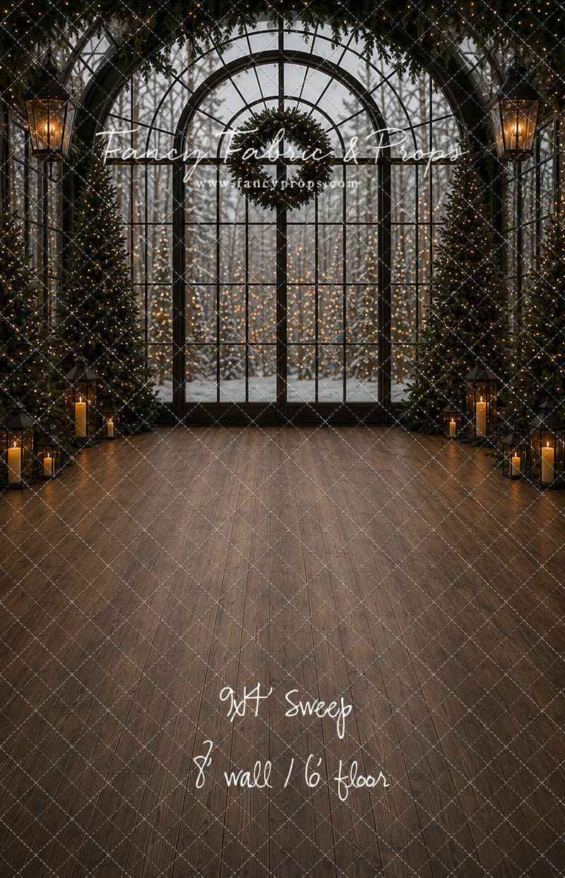 Evening Christmas Window - with Sweep Option