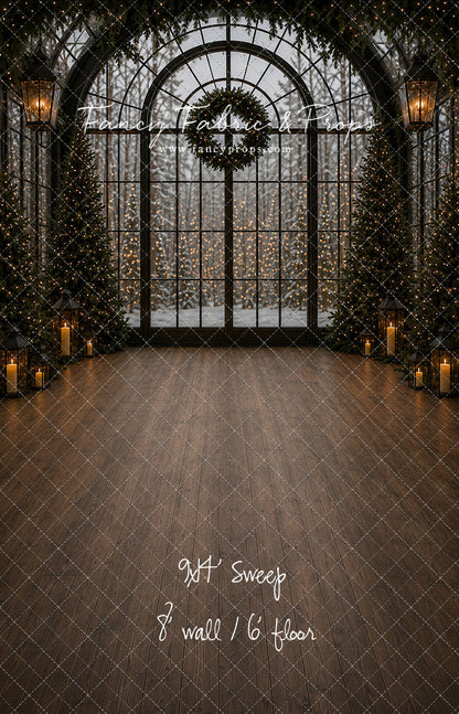 Evening Christmas Window - with Sweep Option