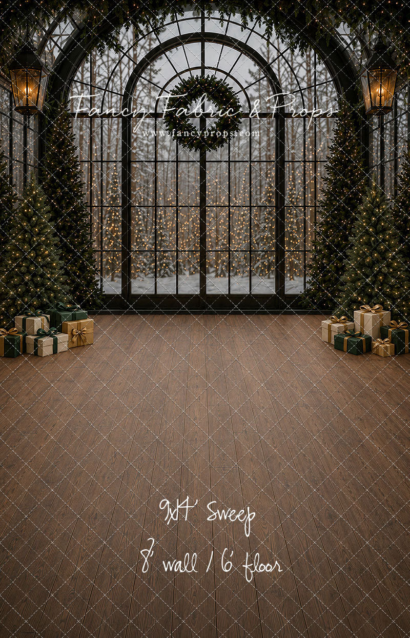 Moody Holiday Window View - with Sweep Option