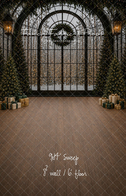 Moody Holiday Window View - with Sweep Option